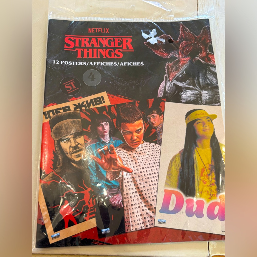 Stranger Things Netflix Poster Pack Book 12 Page Trends International